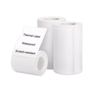 Detonger Thermal Self adhesive Blank White Label Barcode Qr Code Pricetag Waterproof Oilproof Tear Resistant Sticker Labels