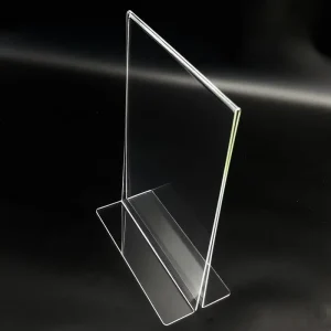 Direct Factory Clear Custom Acrylic Sign Holder Professional OEM ODM Service Clear L Frame Menu Stand