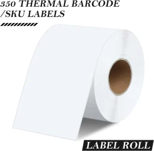 Direct Thermal Pallet Label 150x100mm Self Adhesive Perforated Barcode Sticker for Warehouse Logistics Inventory Tracking