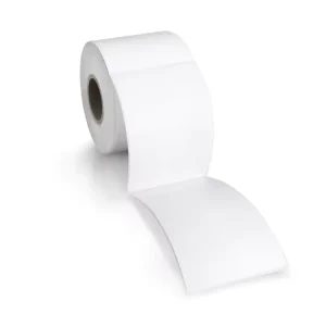 Direct Thermal Printer Compatible Multi Purpose White Self Adhesive Barcode Label Paper Heat Sensitive Thermal Roll