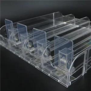 Display Acrylic Divider Spring Loaded Adjustable Tobacco Pack Product Cabinet Tray Lane Shelf Pusher