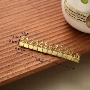 Display KD SR RS Price Tag Cube Adjustable Assembly Number Angled Pricing Counter Display Stand Label Sale Price