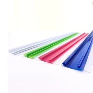 Display Plastic PVC Acrylic Shelf Talker Price Channel Tag Data Strip Ticket Label Holder for Metal Shelves