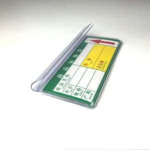Display Retail Label Holder Plastic PVC Shelf Data Strips Stainless Steel Hook Supermarket Price Tags