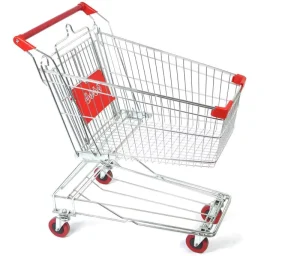 Double Layer Commercial Shopping Cart Household Trolley Asian Design China Direct Supply for Supermarket Mall Use Easy