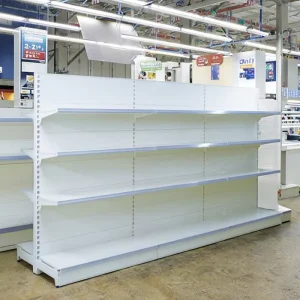 Double Side Gondola Supermarket Commercial Shelving Unit