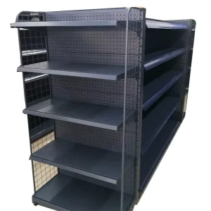 Double Side Perforated Supermarket Shelf New Design Gondola Rack Shop Equipment Rak
