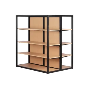 Double Sided Custom Trendy Boutique Shop Fixture Metal Flooring Stand Smoke Shop Display Rack