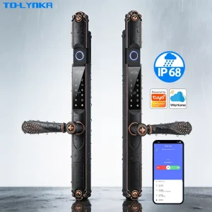 Double Sided Digital Fingerprint Tuya Wifi Gate Door Waterproof Ip68 Outdoor Smart Lock