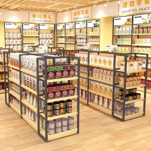 Double Sided Equipment Sale Convenience Store Shop Shelving Supermarket Snack Display Rack Supermarket Shelves