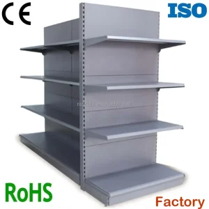 Double Sided Gondola Supermarket Gondola Shelving Center Gondola Rack