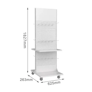 Double Sided Metal Gondola Display Shelving for Supermarkets for Grocery Store Shelves Display Retail Display Rack Shelves