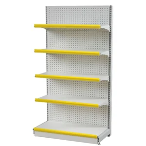 Double Sided Supermarket Display Rack Metal Grocery Shelves Installation Equipment Supermarket Shelf