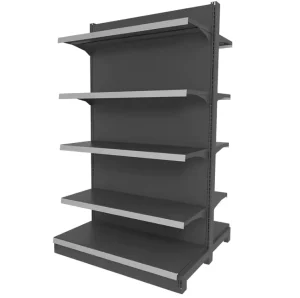 Double Sided Supermarket Shelving for Grocery Stores with Freestanding Installation
