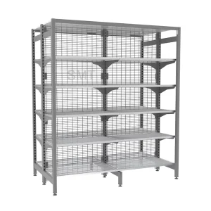 Double Sides Wire Mesh Back Panel Shelf Australia Supermarket Gondola Shelving