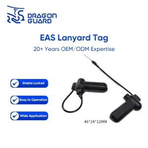 Dragon Guard T023A Anti Theft EAS Lanyard Tag Manufacturer Retail Security Device for Clothing Shoes Bags