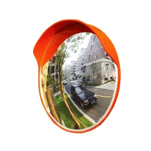Durable 80CM Traffic Convex Mirror 3MM Colored Acrylic Safety Mirror for Road Blind Spot and Warehouse Security