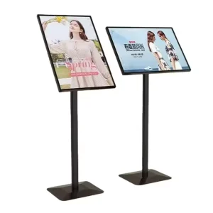 Durable A4 Poster Display Aluminum & Acrylic Floor Standing Sign Holders Lobby Menu Board Stand UV Resistant PVC Cover Anti Wind