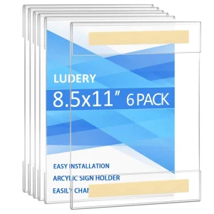 Durable Acrylic Table Card Signage Thickened Material Stable Stand for Buffet Label and Catering Service Use
