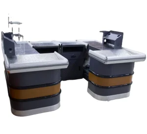 Durable Double Sided Supermarket Checkout Counters From Changshu Factory