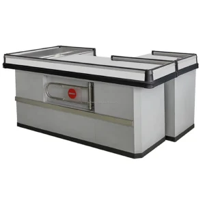 Durable Metal Checkout Counter for Retail Store RAL Color Cash Desk Easy Checkout Solutions