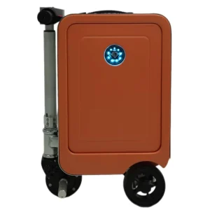 Durable Motorized Suitcase Cycling Luggage Lightweight Portable Aluminium Frame Hard Shell Anti Theft Smart Follower