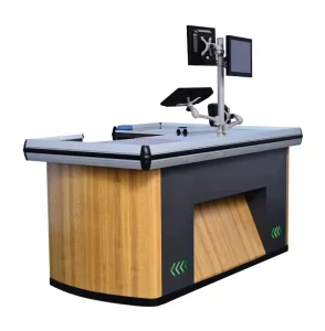 Durable Retail Cashier for Collect Money Supermarket Check Out Counter Gondola Cashier Booth