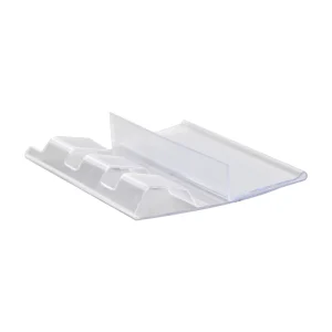 Durable Transparent PVC Plastic Price Tag Holder Hooks Dust Proof Supermarket Shelves Fujian Cutting