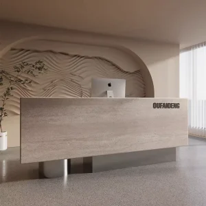 Durable Using Low Price Front Counter Checkout Counter Reception Desk Modern Design Reception Desk for Beauty Salon