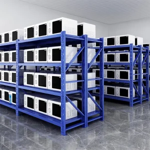 Durable Warehouse Storage Rack 300kg Steel Shelves Anti corrosion For Logistics Center Shelving System