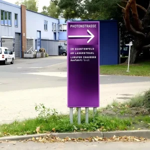 Durable Waterproof LED Directional Signage Custom Wayfinding Guide Board for Decoration Mall Office School Hospital Building