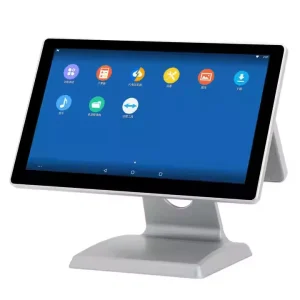 ED60 Windows 10 Point Capacitive Touch Screen Dual Screen Copper Bracket Cash Register WIFI Bluetooth 4G+128G Memory