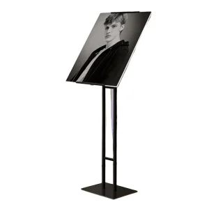 Easy Assembly Floor Sign Holder Stand for Indoor Outdoor Events Customizable Poster Signage Rack