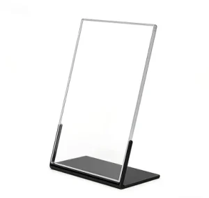 Easy to Assemble Vertical Freestanding Display Holder Customizable Acrylic Sign Stand for Retail Office and Events