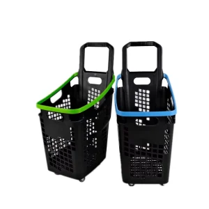 Eco Foldable Shopping Basket 60L 70L Shopping Trolley 4 Wheel