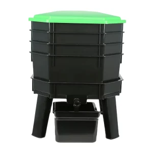 Eco Friendly 28L Rectangular Worm Compost Bin Promotes Natural Decomposition of Organic Waste
