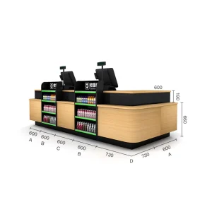 Eco Friendly Convenience Store Checkout Counter Model HBE CC 53