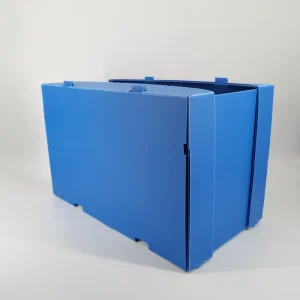 Eco Friendly Corrugated Plastic Stackable Foldable Warehouse Logistics Storage Bin for Small Parts Organizer
