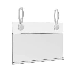 Eco Friendly Food Grade Clear Plastic Shelf Price Tag Holder Display Easy Installation Transparent Data Supermarket Supplies