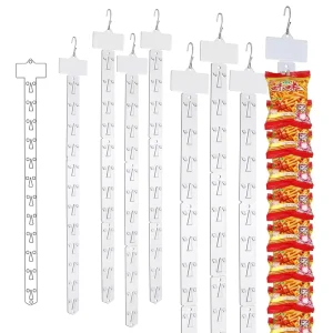 Eco Friendly Food Grade Grocery PP Snacks Hanger Supermarket Display Rack Hanging Plastic Strips