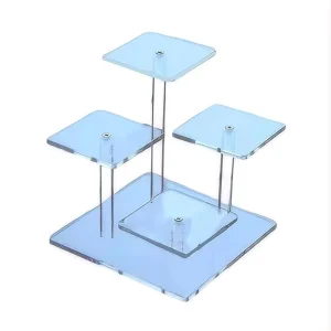 Eco-Friendly Portable Office Home Desktop Toy Cupcake Collectibles Rise Lifter Non-slip Acrylic Rack