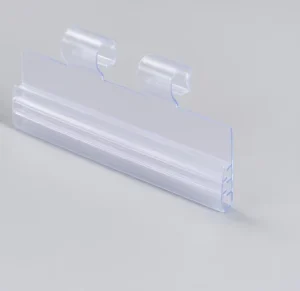 Eco Friendly Recycled Plastic Label Holder and Data Strip Set for Retail Store Shelving Waterproof