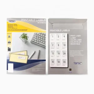 Eco-Friendly Self-Adhesive A4 Barcode Stickers Blank Labels for Supermarket Promotion Grocery Exhibition Use