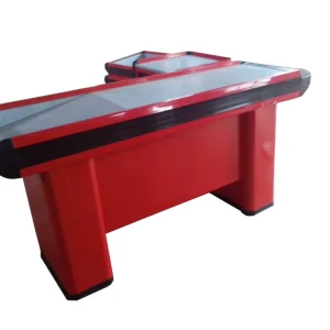 Eco Friendly Stainless Steel Cashier Counter Checkout Counters Customized Logo for Retail Stores Shopping Malls