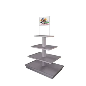 Eco Friendly Wooden Footwear Shop Hat Clothing Socks Rotating Rack Display Stand