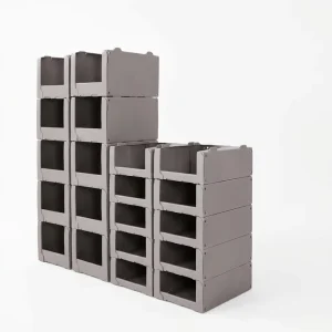 Eco friendly Durable Warehouse Storage Bins Stackable Foldable Waterproof 15-20kg Load Capacity 5 High Picking