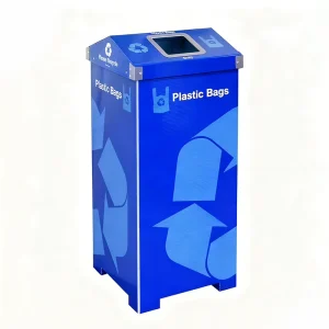 Eco friendly Foldable Storage Box for Advertising Use Customized Color Waste Dust Bin