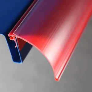 Eco friendly PVC Shelf Edge Price Tag Holder Strip Rails Customized Color