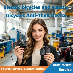 Electric Bicycle Electric Tricycle Anti-theft Alarm with One-button Start Motor Lock Function