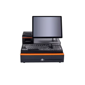 Electronic Cash Register 14 Inch Dual Screen All in One Cashier Full System Machine for Restaurant and Retail Store